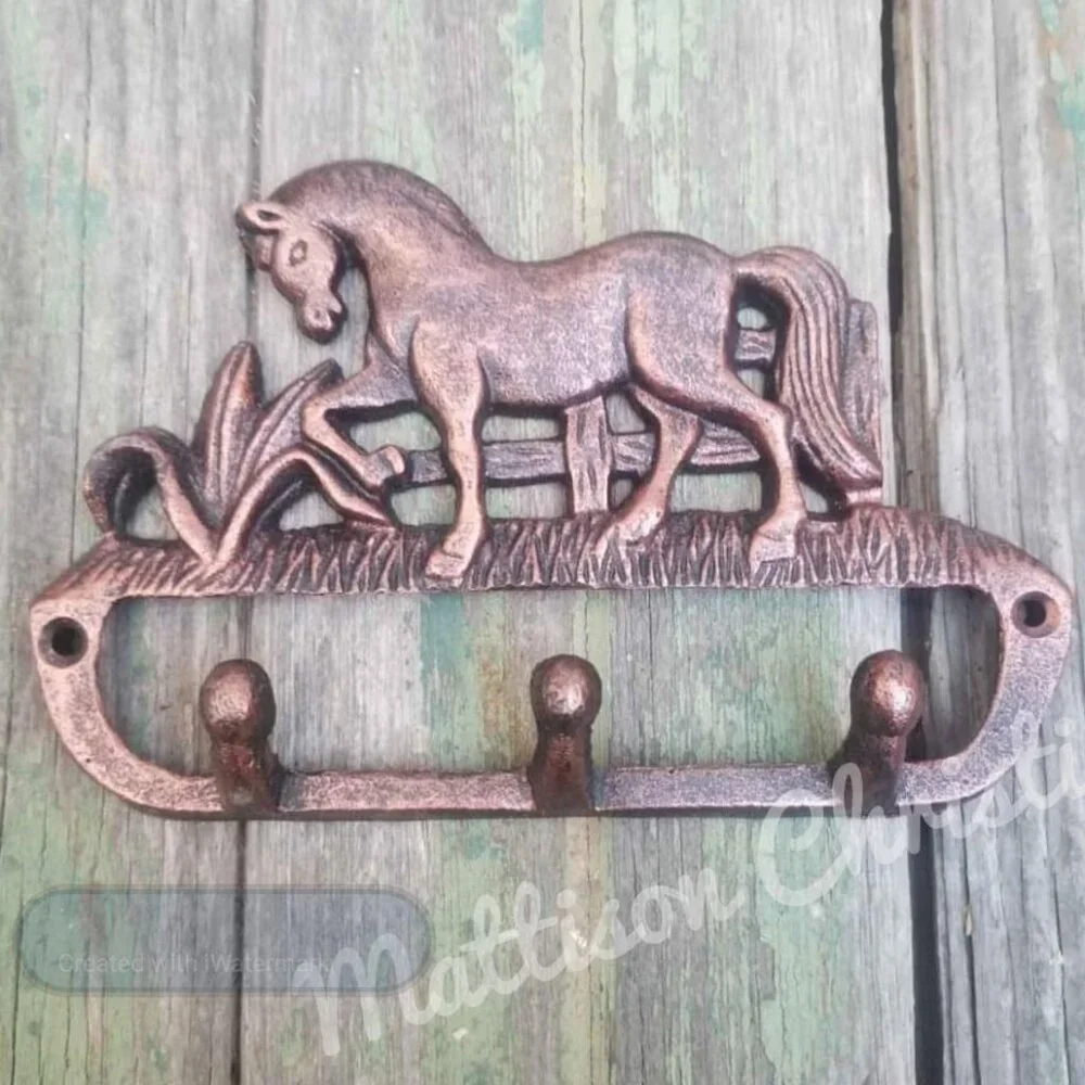 Horse Cast Iron Key Rack - Picture 1 of 2